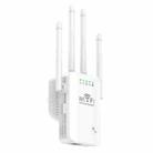 Urant U9 300Mbps 2.4G Wireless Repeater WiFi Signal Amplifier Support WPS Quick Setting EU Plug White - 1