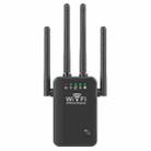 Urant U9 300Mbps 2.4G Wireless Repeater WiFi Signal Amplifier Support WPS Quick Setting US Plug Black - 1