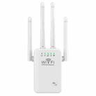 Urant U9 300Mbps 2.4G Wireless Repeater WiFi Signal Amplifier Support WPS Quick Setting UK Plug White - 1