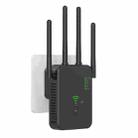 Urant U10 1200Mbps 2.4G & 5.8G Wireless Repeater WiFi Signal Amplifier With 4 Antenna EU Plug Black - 1