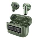 BPG Portable Wireless Bluetooth Earphones Unique Retro Trendy Digital Display Clock Noise Canceling Earphones(Green) - 1