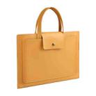 Laptop Computer Handbag For Ipad Macbook Lenovo Huawei Computer Inner Bag Briefcase, Spec: 15/16 inch(Yellow) - 1