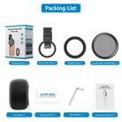 APEXEL APL-67VND400 67mm Cell Phone Photo Filter Adjustable Light Reducing Lens - 3