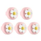 5pcs /Pack For Airtag Children Shoelace Fixed Locator Silicone Protective Cover(Daisy) - 1