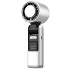 100-gear High Speed Handheld Fan Mini USB Rechargeable Foldable Portable Turbo Small Fan With Cooling(White) - 1