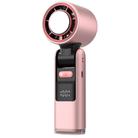 100-gear High Speed Handheld Fan Mini USB Rechargeable Foldable Portable Turbo Small Fan With Cooling(Pink) - 1