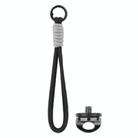 BRDRC Sports Camera Hand Lanyard With 1/4 inch Screw Loss Prevention Lanyard Wrist Strap Accessories(Black Rope Gray Knot) - 1