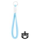 BRDRC Sports Camera Hand Lanyard With 1/4 inch Screw Loss Prevention Lanyard Wrist Strap Accessories(Light Blue Rope White Knot) - 1