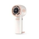 100-speed High Speed Digital Display Fan USB Portable Handheld Small Fan(White) - 1