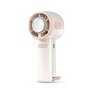 3-speed High Speed Digital Display Semiconductor Cooling Fan USB Portable Handheld Small Fan(White) - 1