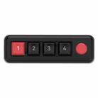 MKESPN 4-Key Macro Programmable Mechanical Gaming Keyboard With Dual USB-C Ports Hot-Swappable RGB Backlit 816A Black - 1