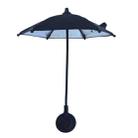 Magnetic Phone Mini Umbrella Waterproof Sunshade With Finger Ring(Black) - 1
