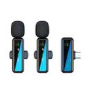 H63 Wireless Lavalier Microphone Live Shooting Audio Noise Canceling Device, Style: Dual Mic(Type-C) - 1