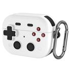 For AirPods Pro 2 Earbuds Cover Retro Game Console Protective Case with Lock Design(White) - 1