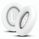 For Bose NC700 Headset 1pair Lambskin Earpads Sponge Cover Earmuffs(White) - 1