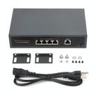 Waveshare 120W Industrial 4-Ports Gigabit Ethernet PoE Switch(US Plug) - 2