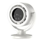 F168 Intelligent Voice Desktop Circulation Fan Touch-Screen Shaking-Head High Rotation Speed Bladeless Night Light Fan(Beige) - 1