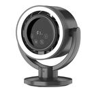 F168 Intelligent Voice Desktop Circulation Fan Touch-Screen Shaking-Head High Rotation Speed Bladeless Night Light Fan(Gray) - 1