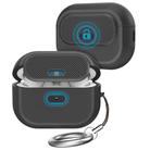 For AirPods Pro / Pro 2 AhaStyle JY17 Silicone Lock Protective Case(Black) - 1