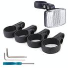 For AirTag Locator Reflective Taillight Bicycle Seat Tube Bracket Anti-Theft Tracker Accessories(White Light) - 1