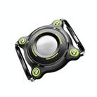 For AirTag Tracker Waterproof Protective Case Puppy Kitten Collar Metal Buckle Model Protective Cover(Black+Green PC) - 1