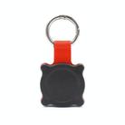 For AirTag Tracker Protective Case Full Cover Waterproof Locator Keychain Model Protective Case(Black Red) - 1