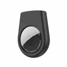 For AirTag Tracker Silicone Cover With Safety Pins Portable Hidden Holder For Elderly and Children(Black) - 1