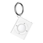For AirTag Locator MP3 Style Protective Cover With Keychain(White) - 1