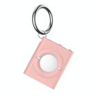 For AirTag Locator MP3 Style Protective Cover With Keychain(Pink) - 1
