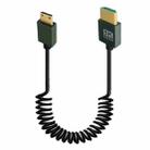 8K 60HZ HDMI 2.1 Spring Cable 0.5m Length, Spec: Mini HDMI Straight - 1
