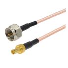 20cm F Male To CRC9 Male Coaxial RF Cable RG316 Jumper Cable - 1