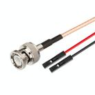 BNC Male To Dual DuPont Female RG316 RF Test Extension Adapter Cable(0.5m) - 1