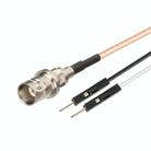 BNC Female To Dual DuPont Male RG316 RF Test Extension Adapter Cable(1m) - 1