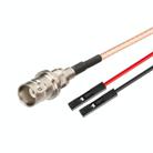 BNC Female To Dual DuPont Female RG316 RF Test Extension Adapter Cable(0.5m) - 1