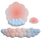 3pcs / Set Cloudy Gradient Memory Foam Silicone Wrist And Keyboard Mouse Pad, Style: Model 3 - 1