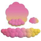 3pcs / Set Cloudy Gradient Memory Foam Silicone Wrist And Keyboard Mouse Pad, Style: Model 14 - 1