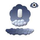 3pcs / Set Cloudy Gradient Memory Foam Silicone Wrist And Keyboard Mouse Pad, Style: Navy Blue+Gray - 1
