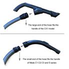 For Miele CX1 Vacuum Cleaner 2m Extension Hose - 3