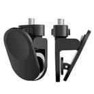1/4 Screw Universal Fill Light Cell Phone Clip GoPro Video Conference Laptop PC External Clip(Small Flat-Black) - 3