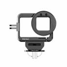 For GoPro HERO12 Black /11 Black /10 Black /9 Black HEPAIL C-G12 Metal Rabbit Cage With Dual Cold Shoe Connector - 1