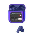 1.9 Inch TFT Full-Color Touchscreen Wireless 5.4 Earbuds ANC+ENC Noise Reduction In-Ear Sports Earphones(Purple) - 1