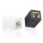 Mindpure AD043 2pcs Network Cable Pair Connector Extender Adapter RJ45 Network Gigabit Dual Pass-through Broadband Crystal Heads(White+Black) - 1