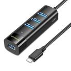 Mindpure US023 0.3m Type-C To 4-port USB3.0 Long Hub Docking Station Splitter - 1