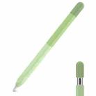 For Apple Pencil USB-C AhaStyle PT102-3 Stylus Gradient Color Silicone Pen Case(Green) - 1