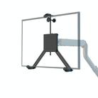 Holeless Monitor Mount for 17-32 Inch Screens Quick Installation and Removal Bracket(Black) - 1