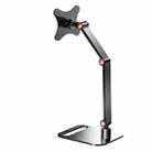 Portable Vesa Monitor Stand Height Adjustable Swivel Desk Mount For 17-Inch Screens(Black) - 1