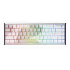Ajazz ALUX68 MAX RGB Single Wired DIY Magnetic Shaft Mechanical Keyboard, Color: Snow Bottel - 1