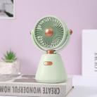 Desktop 100-speed Mini Student Bedroom Fan Portable USB Rechargeable Desktop Small Fan(Green) - 1