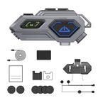 C8Pro IPX7 Waterproof Two-Person Intercom Helmet Bluetooth Headset With Flashlight, Spec: Hard Mic - 1