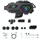 C8Max Motorcycle Intercom Video Helmet Bluetooth Headset HD Video Recorder, Spec: Soft Mic - 1
